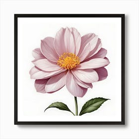 Pink Flower Art Art Print