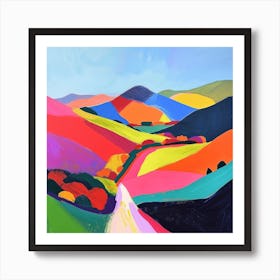 Colourful Abstract The Peak District England 3 Art Print