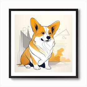 Corgi 28 Art Print