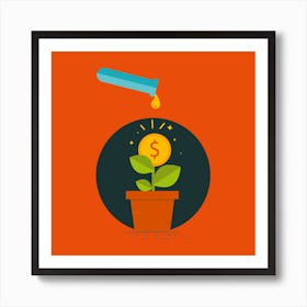 Money Plant Art Print