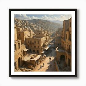 Ancient Crossroads: A Glimpse into Mardin's Timeless Beauty Art Print