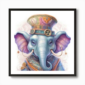 Steampunk Elephant 1 Poster