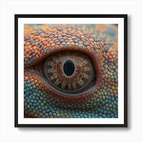 Eye Of A Gecko Art Print