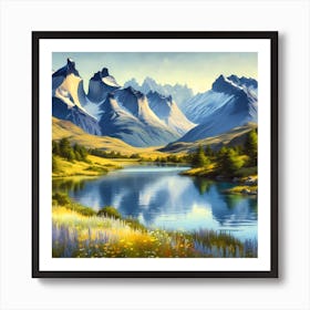 Mountain Landscape 2 Art Print