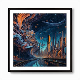 Space City Art Print