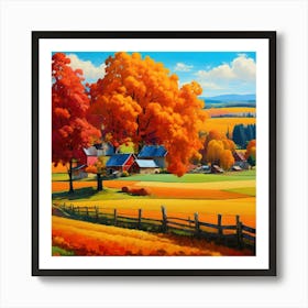 Autumn Farm 5 Art Print