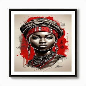 African Woman Art Print