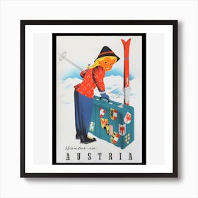 Vintage Travel Poster Austria 1 Art Print