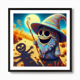 Psychedelic Halloween Art Print