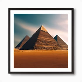 Giza Pyramids Art Print