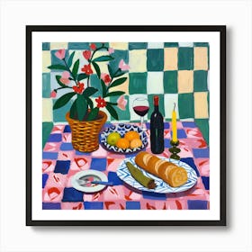 Osteria Del Calice Dorato Trattoria Italian Food Kitchen Art Print