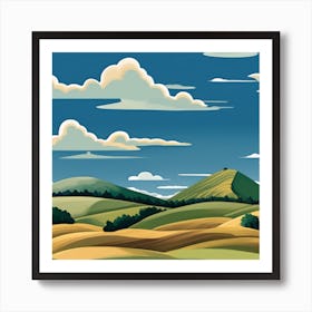 Landscape Painting 9 Art Print