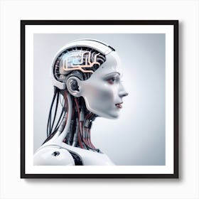 Robot Head 17 Art Print