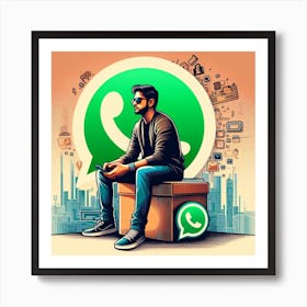 Whatsapp Art Print