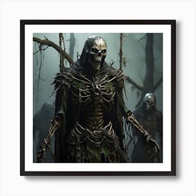 Skeletons In The Woods (wall art) Art Print