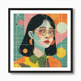 A Design Grid Lofi Illustration 1718708228 3 Art Print