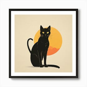 Black Cat 4 Art Print