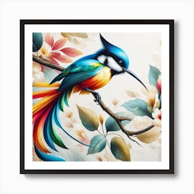 Colorful Bird Art Print