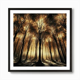 Dark Forest 34 Art Print