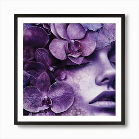 Purple Orchids Art Print