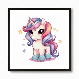 Cute Unicorn 459 Art Print