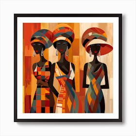 Three African Women 32 Art Print