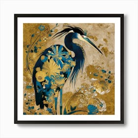 Blue Heron Art Print