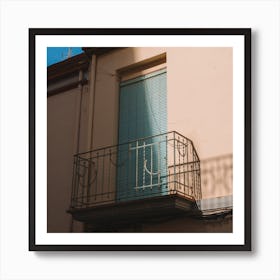 Balcony With Shutters Art Print