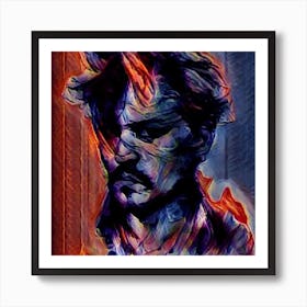 Johnny Depp Portrait Art Print