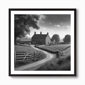 Black And White Painting Art Print