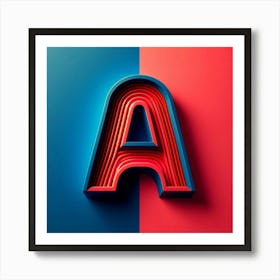 Letter A Art Print