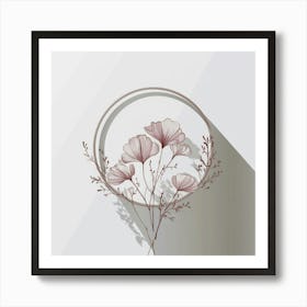 Flowers In A Circle Art Print