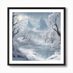 970284 In Winter, The Landscape Transforms Into A Serene Xl 1024 V1 0 Art Print