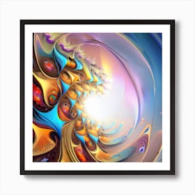 Abstract Fractal Art 6 Art Print