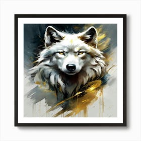 Wolf Painting 1 Art Print