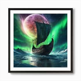 Viking Ship 1 Art Print