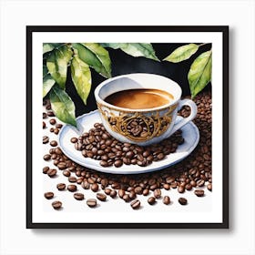 Coffee Beans 219 Art Print