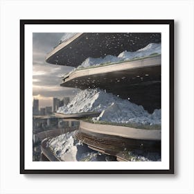 Third, The Metal Layer Would Be Impervious To Natural Disasters, Protecting Cities And Infrastructure From Earthquakes, Hurricanes, And Tsunamis 8 Art Print