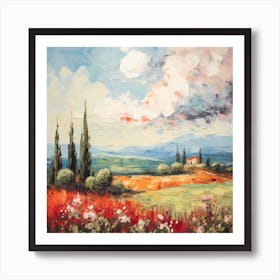 Brushed Illusions: Italian Dreamscape 2 Art Print