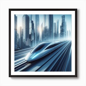 Futuristic Train Art Print