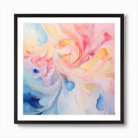 AI Soft Mirage Sonnet Art Print