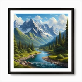 Mountain Stream 7 Art Print