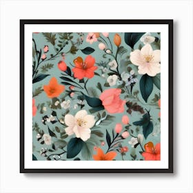 Floral Pattern Art Print