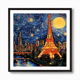 Paris At Night 6 Art Print