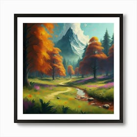 Landscape Painting 1 Art Print