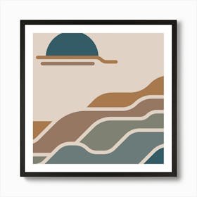 Day At The Beach.Wall prints Art Print