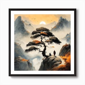 Japanese Landscape Painting (3) 3 Art Print