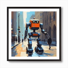 Robot City 14 Art Print