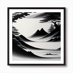 Japanese Landscape Art Print