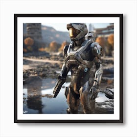 Halo 3D Art Print